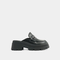 Audra Mule Loafer-Black