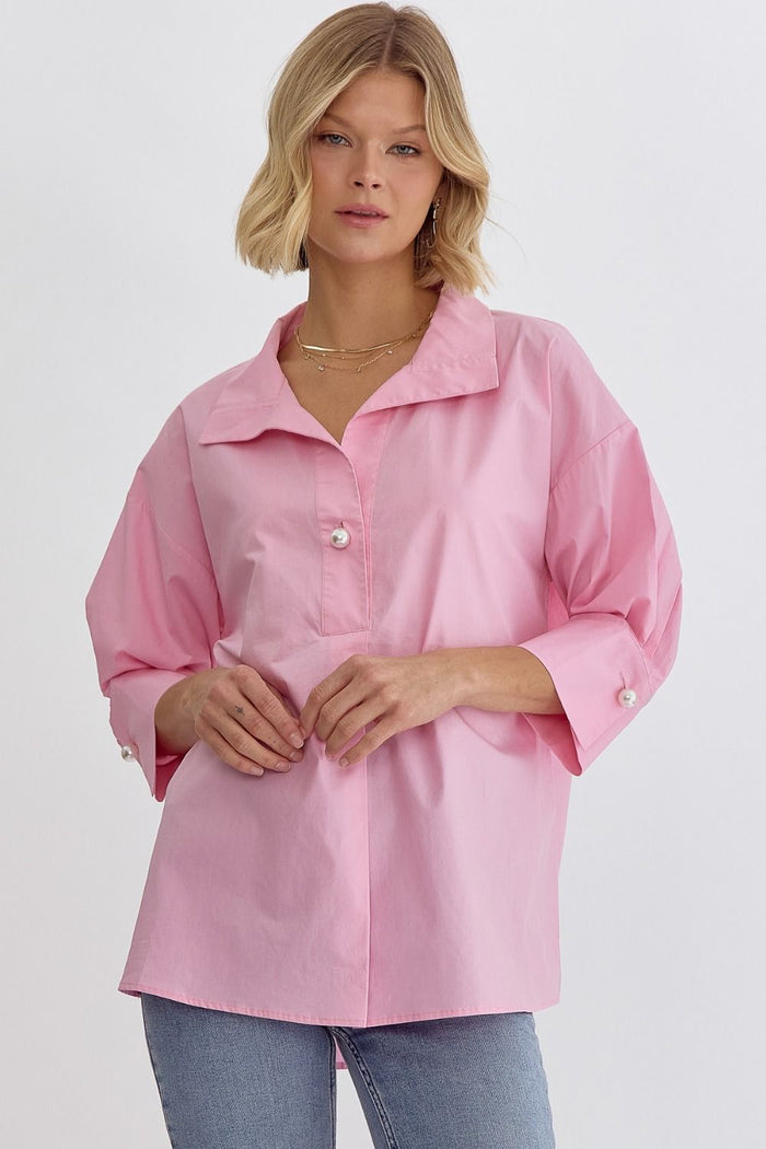 Baby Pink Pearl Top