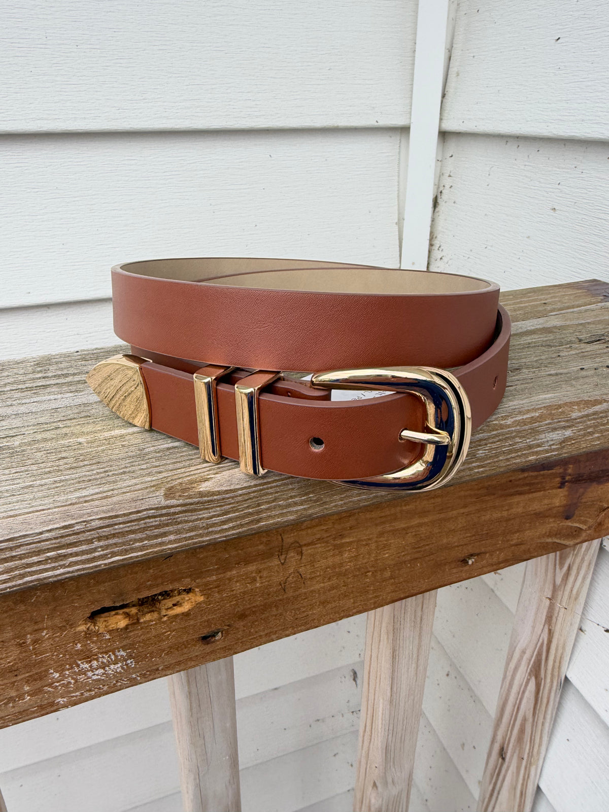 Atlas Belt - Brown/Gold