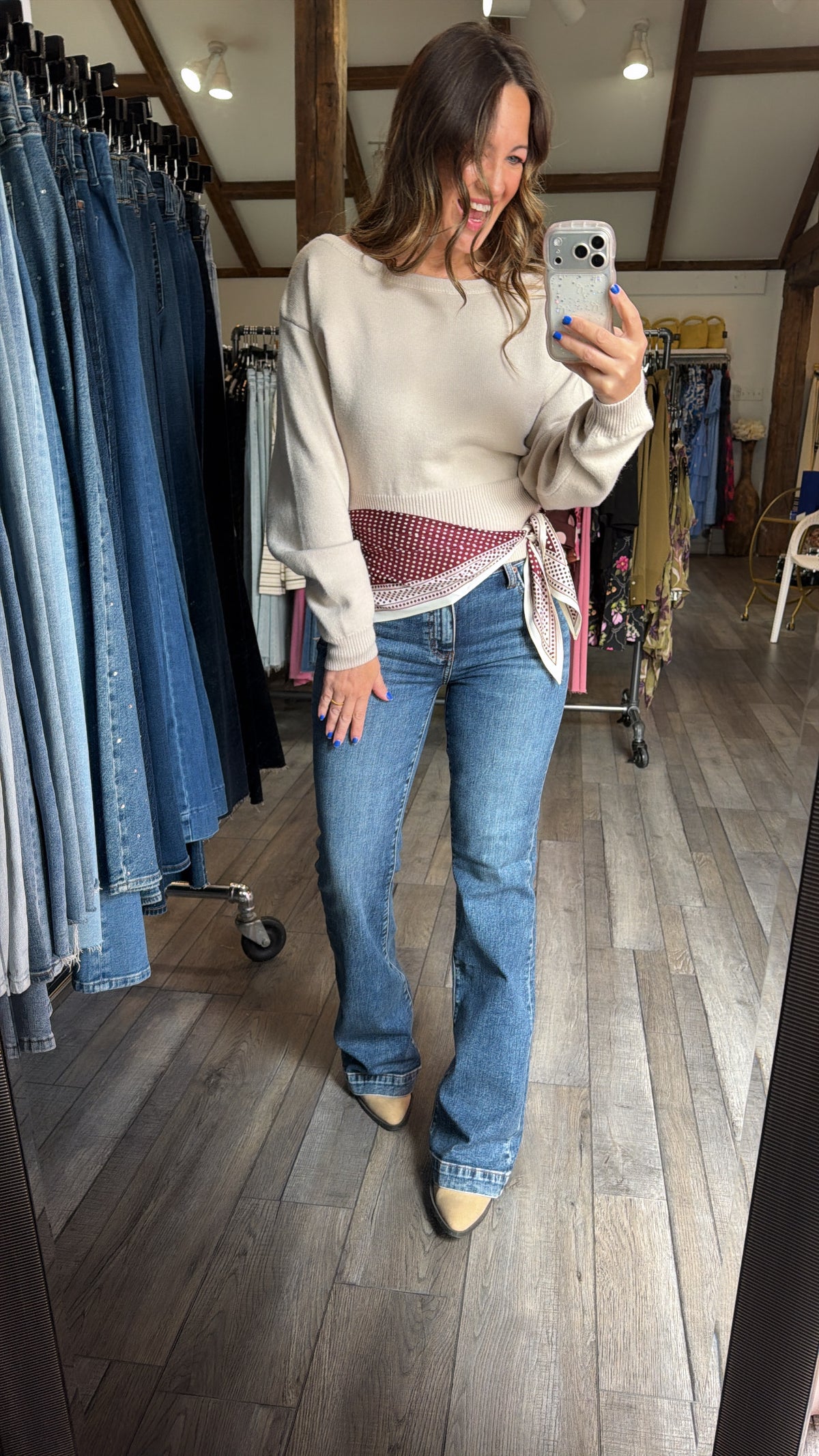 Baldwin Boat Neck Off Shoulder Dolman Top
