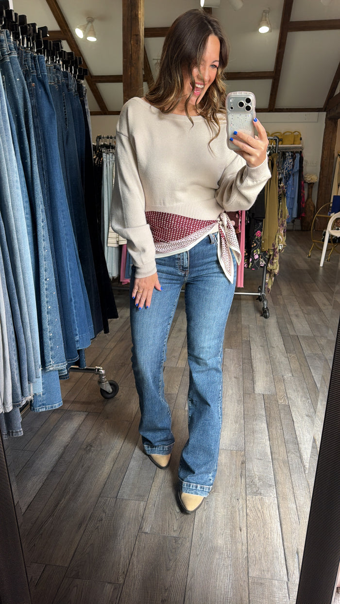 Baldwin Boat Neck Off Shoulder Dolman Top
