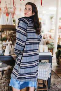 A-Line Avenue Plaid Coat