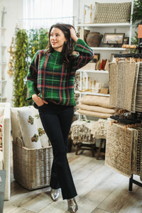 Mindy Mid High Rise Flare Cut Jeans