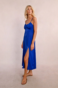 Clarisse Cobalt Blue Midi Dress