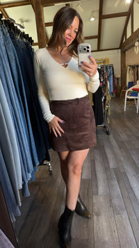 Ginger Second Skin Bodysuit - Chalk