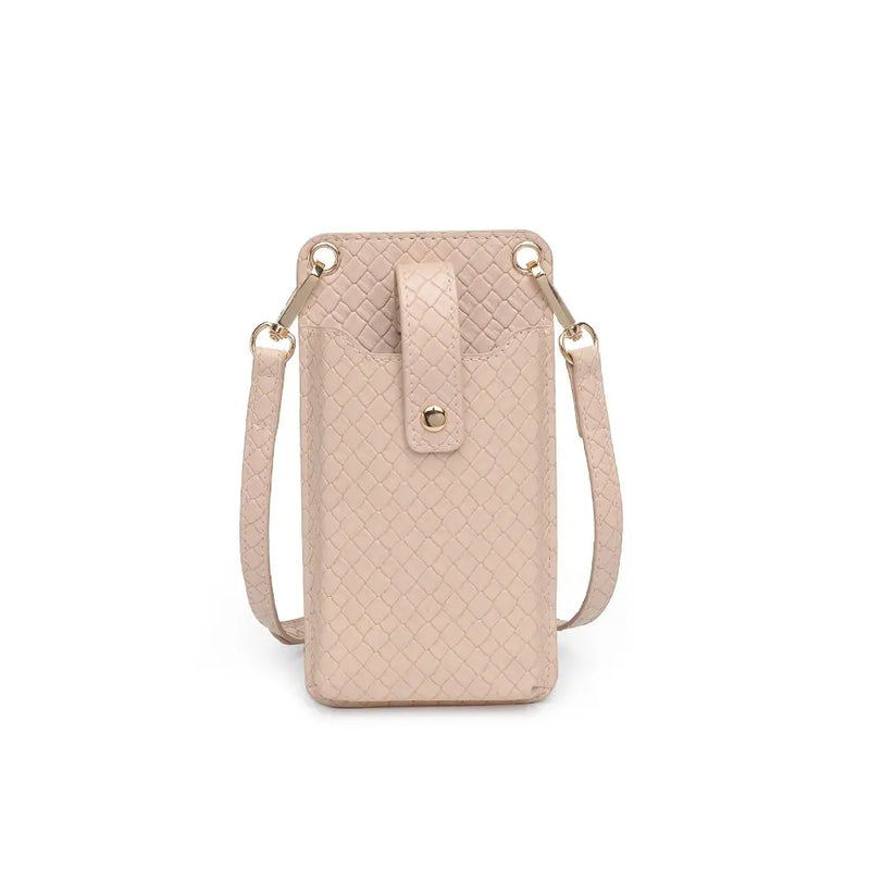 Claire Woven Cell Phone Crossbody