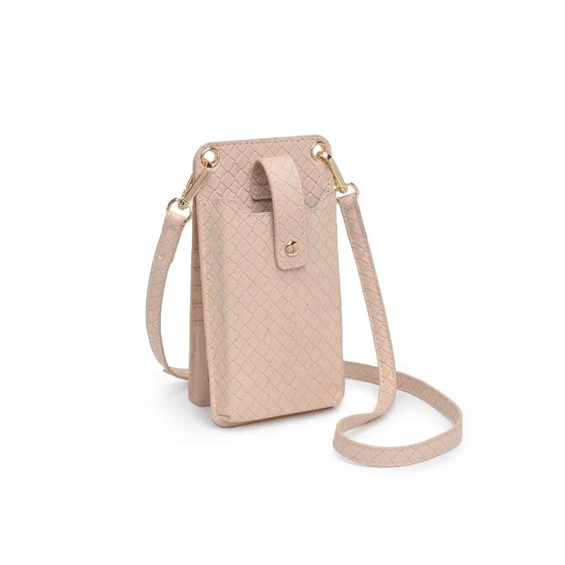 Claire Woven Cell Phone Crossbody