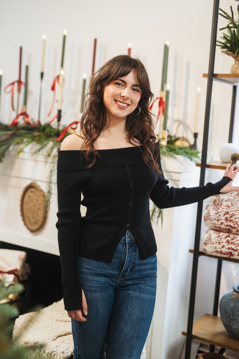 Say Something Shoulder Sweater