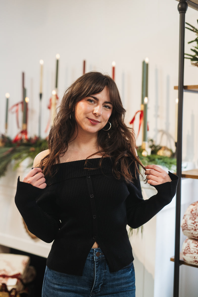 Say Something Shoulder Sweater