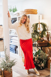 Katianna Maxi Skirt Red