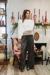 Chrome Crush Pleated Pants