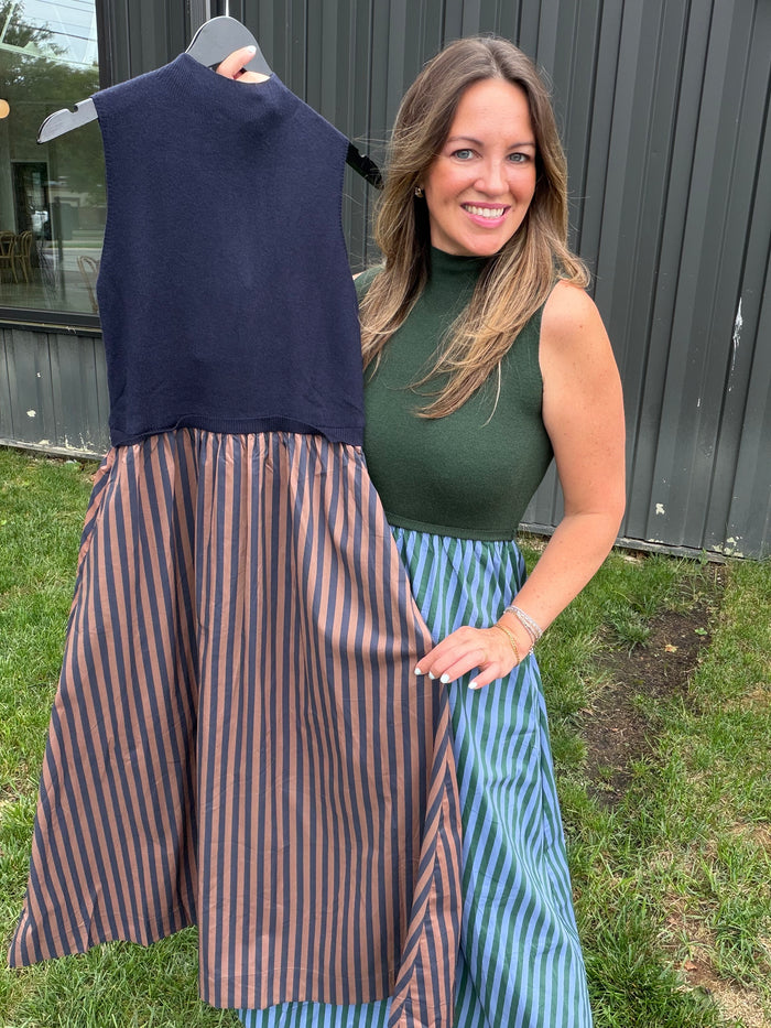 Mocktail Stripes Dress - 2 colors