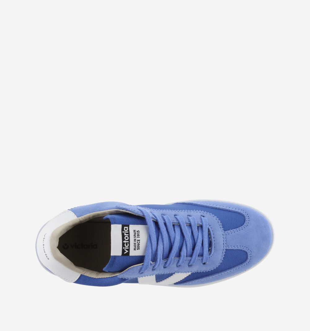 Victoria Berlin Azul Split Nylon & Leather Sneaker