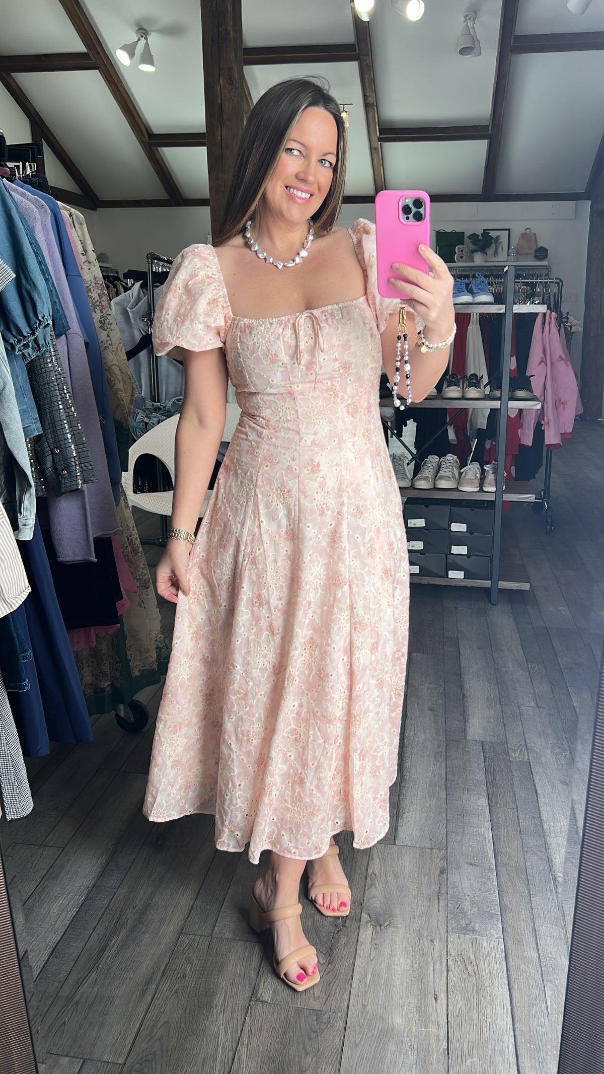 Blush Eyelet Dress Blush Eyelet Dress