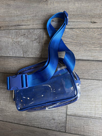 Clear Crossbody Blue Trim