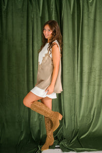 Layered Slip Tunic With Lace