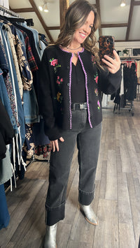 Emory Embroidery Detail Cardigan