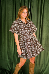 Café Floral Eyelet Dress