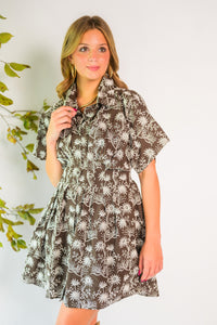 Café Floral Eyelet Dress