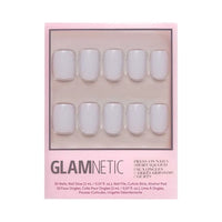 Lilac Gray Press-On Nails | Short Squoval Solid