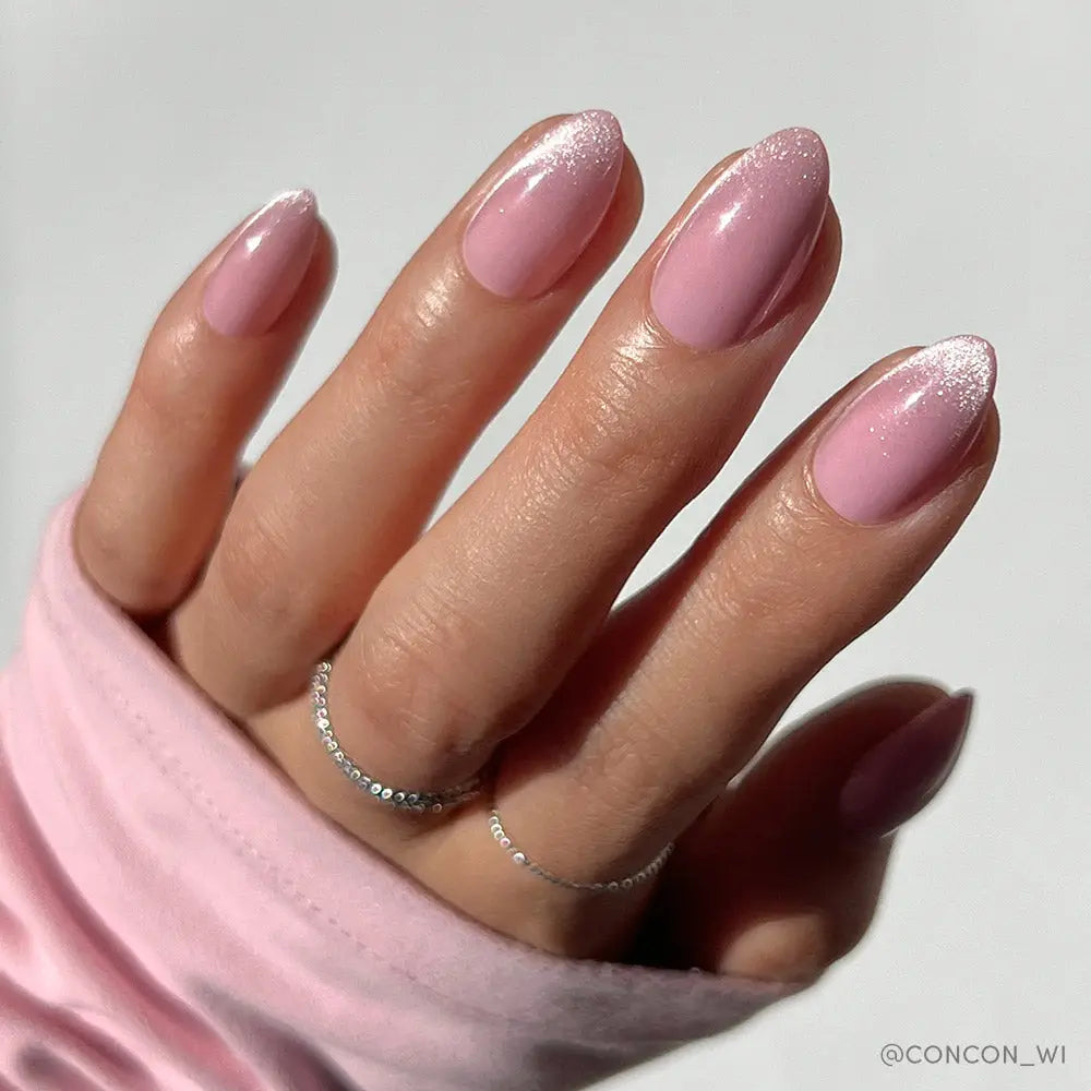 Lovers Blush Press-On Nails | Short Almond | Velvet Pink