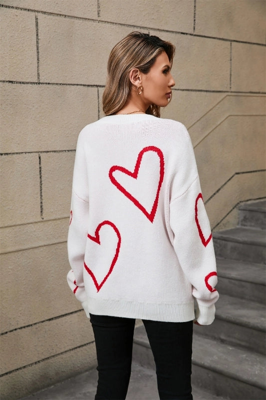 Heart Sweater - Retro-Inspired Graphic