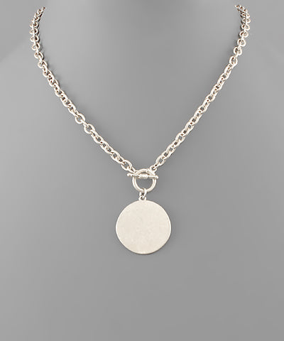 Disc Toggle Necklace