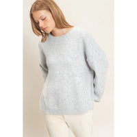 Bow Back Silver Sweater