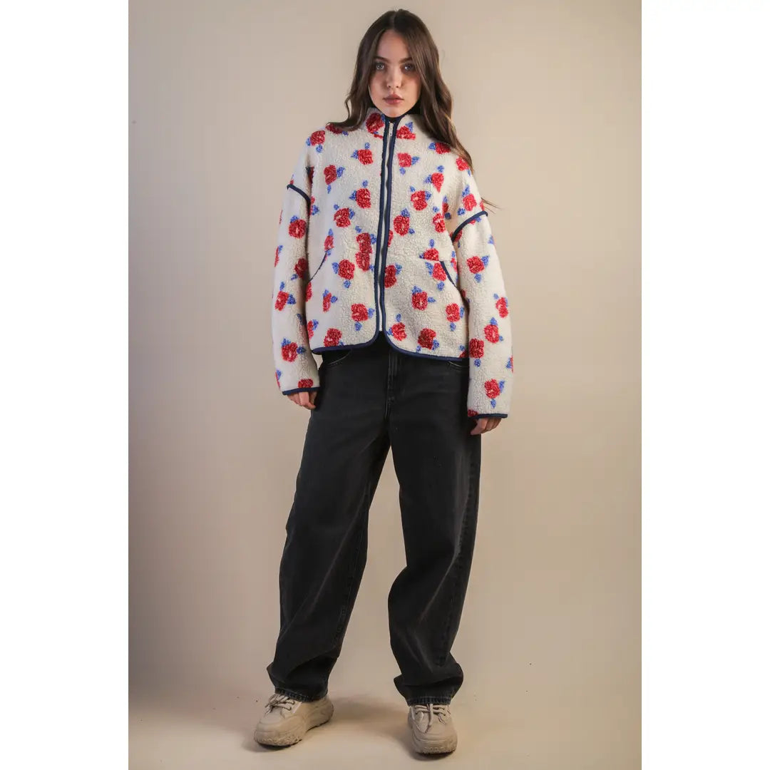 Petal Pop Fleece Jacket