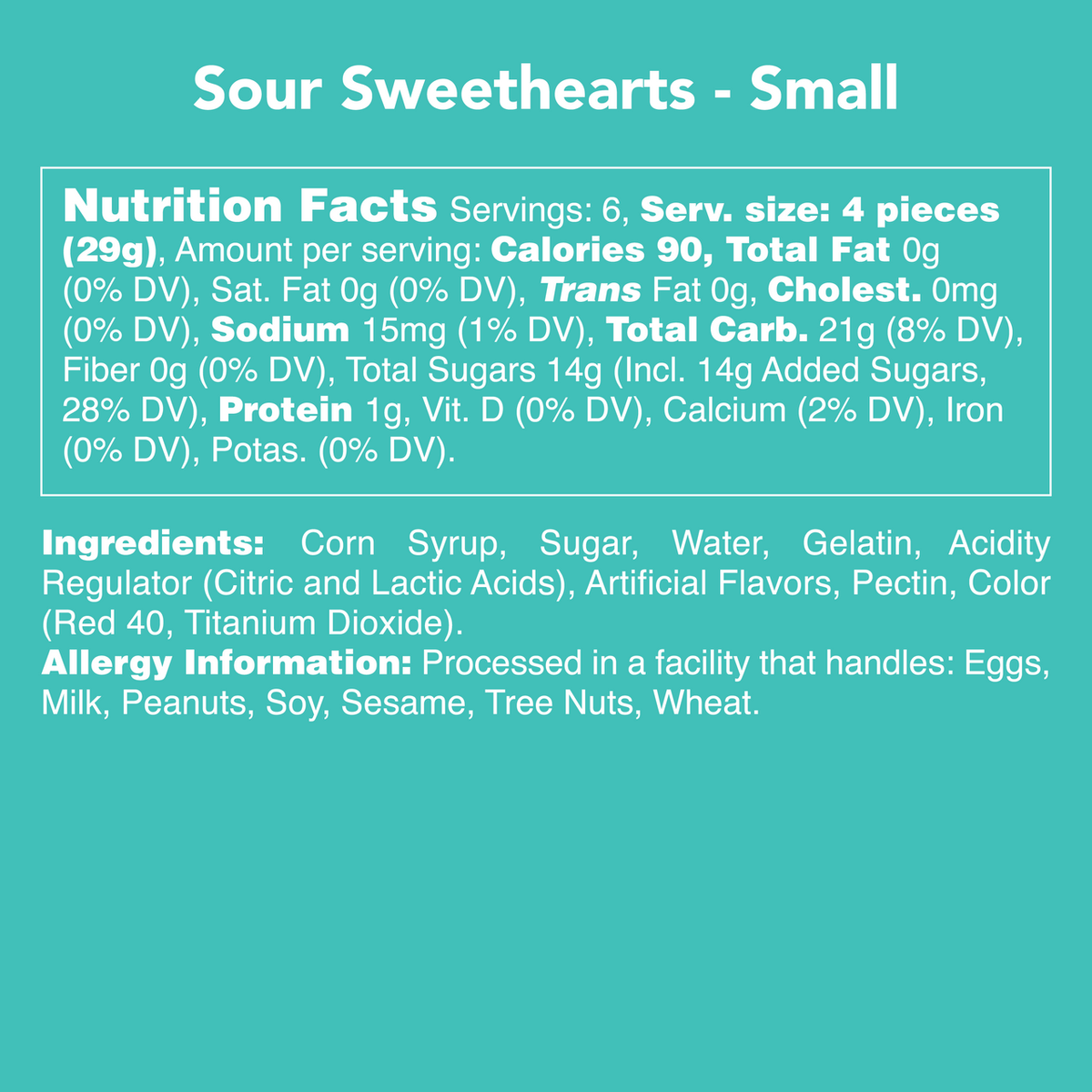 Candy Club Sour Sweethearts