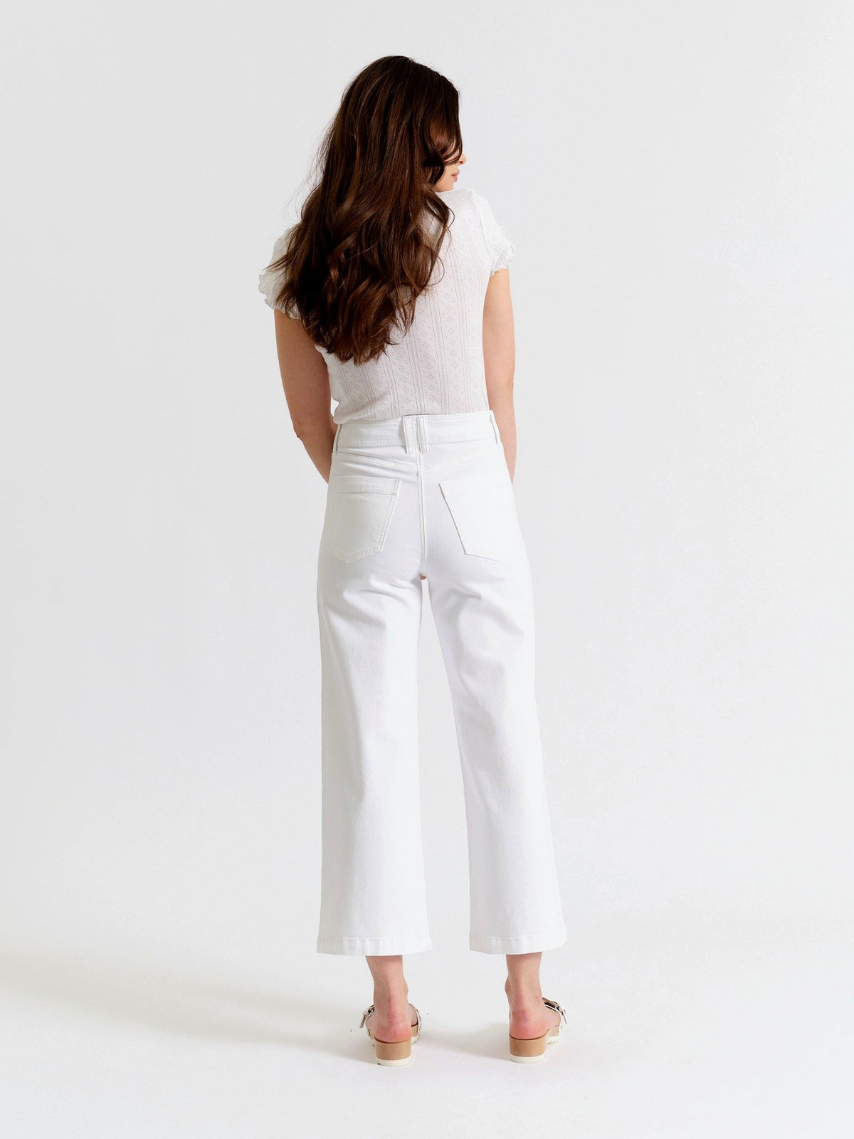 Valley Girl HR Wide Ankle Jean - Lamb