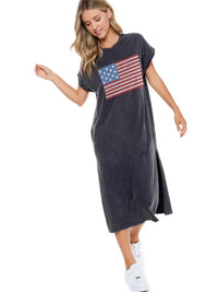 American Flag Graphic Maxi