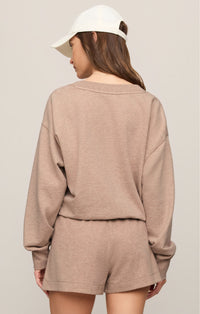 The Everyday V-Neck - Heather Ash