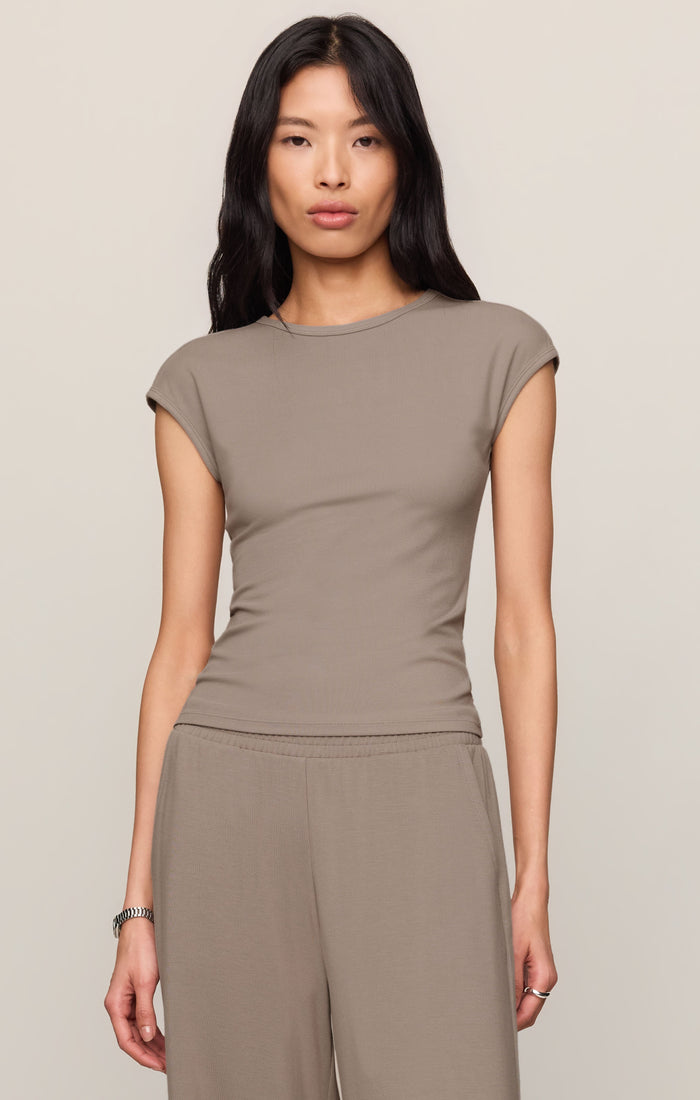 Soft Trace Second Skin Top - Wild Mushroom