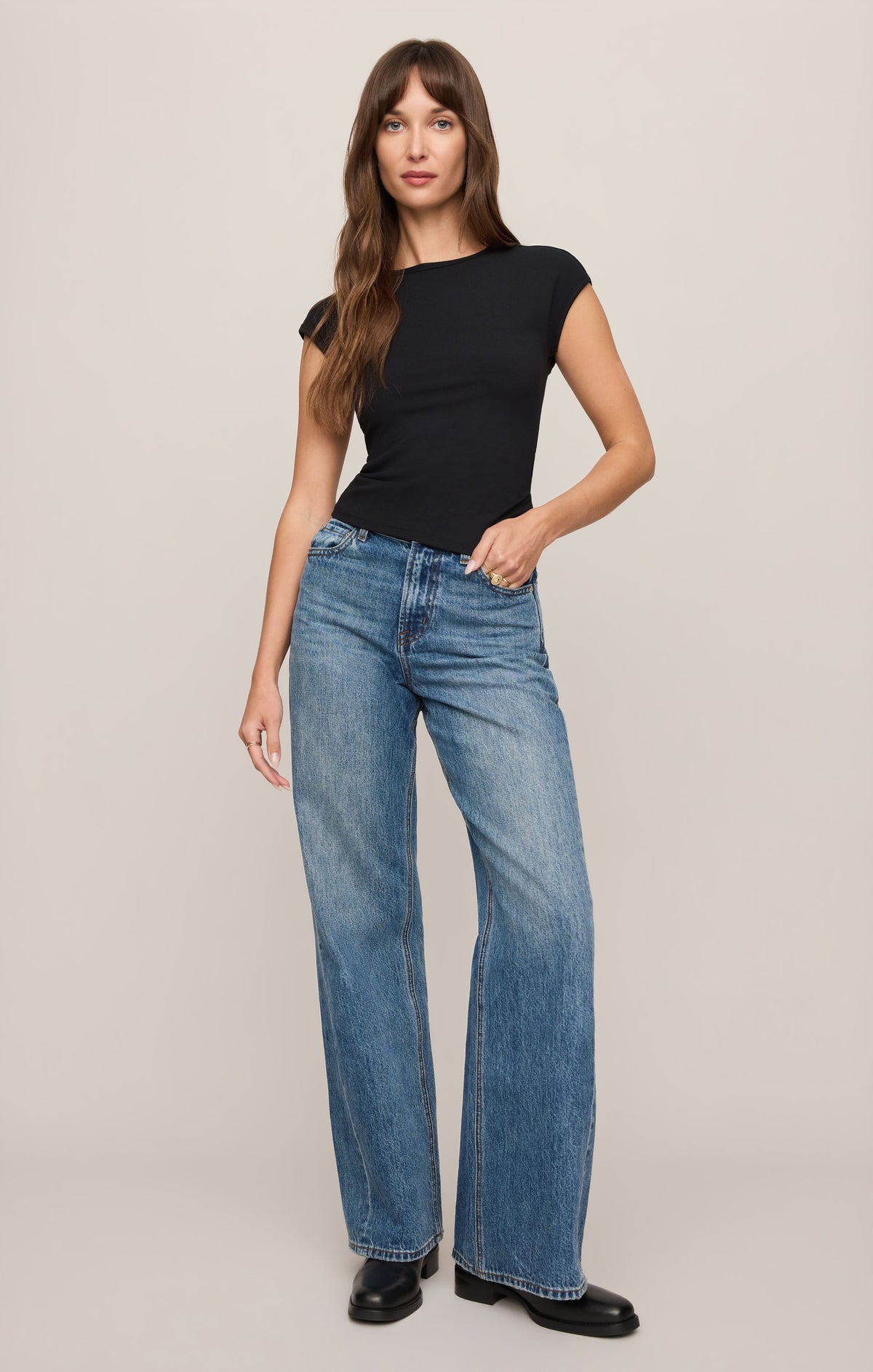 Soft Trace Second Skin Top - Black