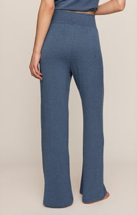 Dawn Smocked Soft Knit Pant - True Navy