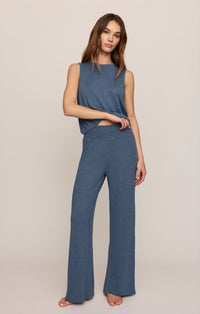 Dawn Smocked Soft Knit Pant - True Navy