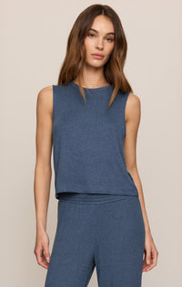 Sloane Soft Knit Tank - True Navy
