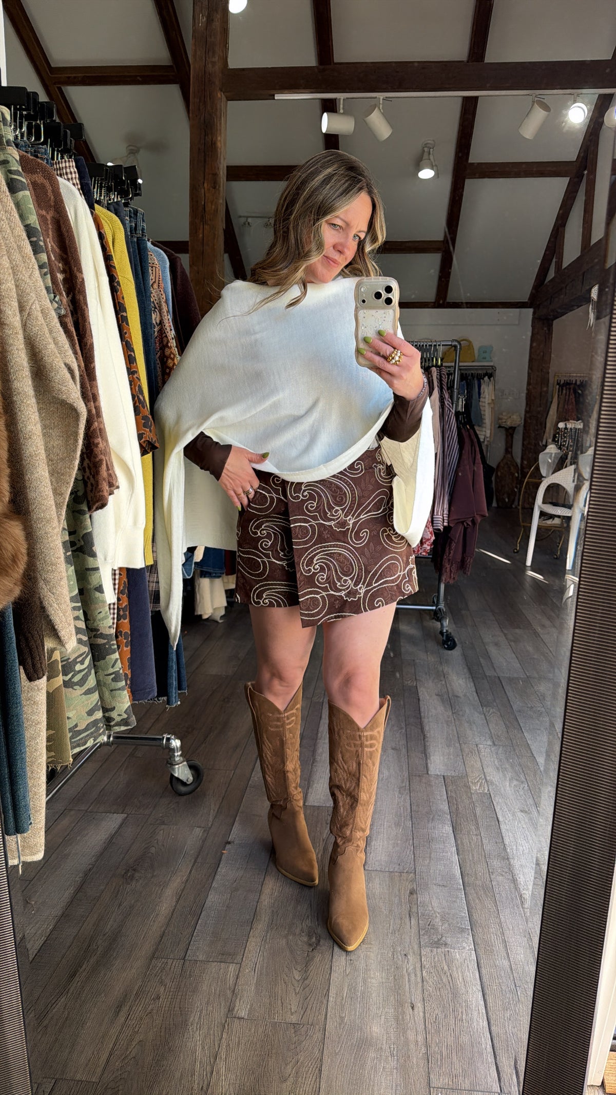 Saddle Stitch Skort