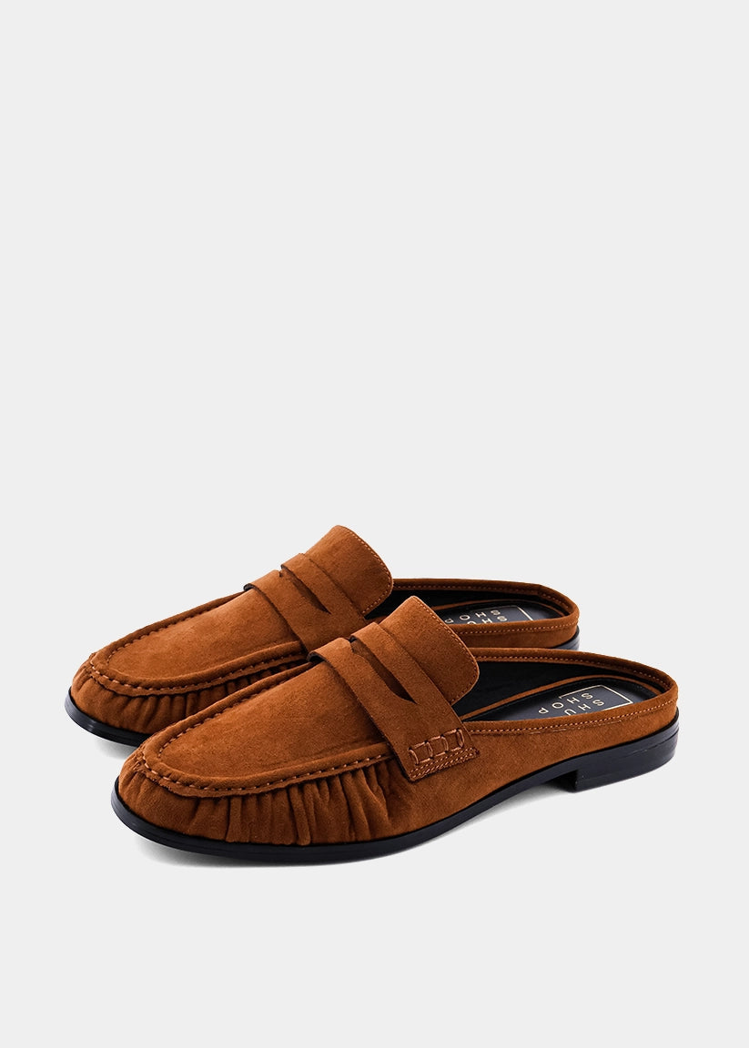 Tuscany Mule Loafer - Tan Suede