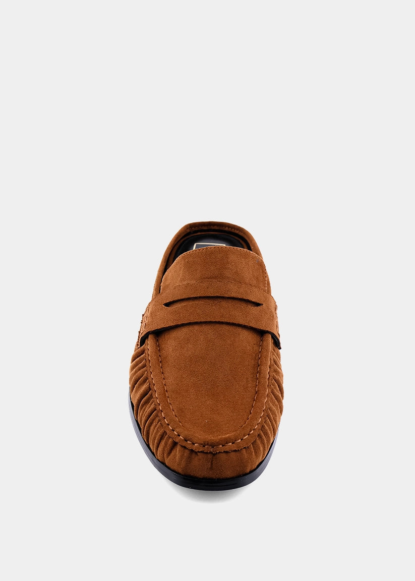 Tuscany Mule Loafer - Tan Suede