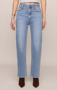 The Muse High Rise Straight Jean in Light Year