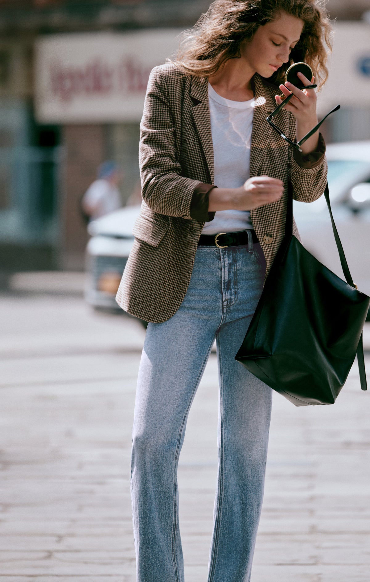 The Muse High Rise Straight Jean in Light Year