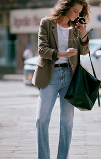 The Muse High Rise Straight Jean in Light Year