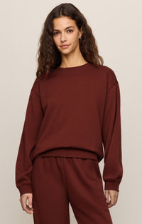 Classic Boyfriend Sweatshirt - Velvet Rouge