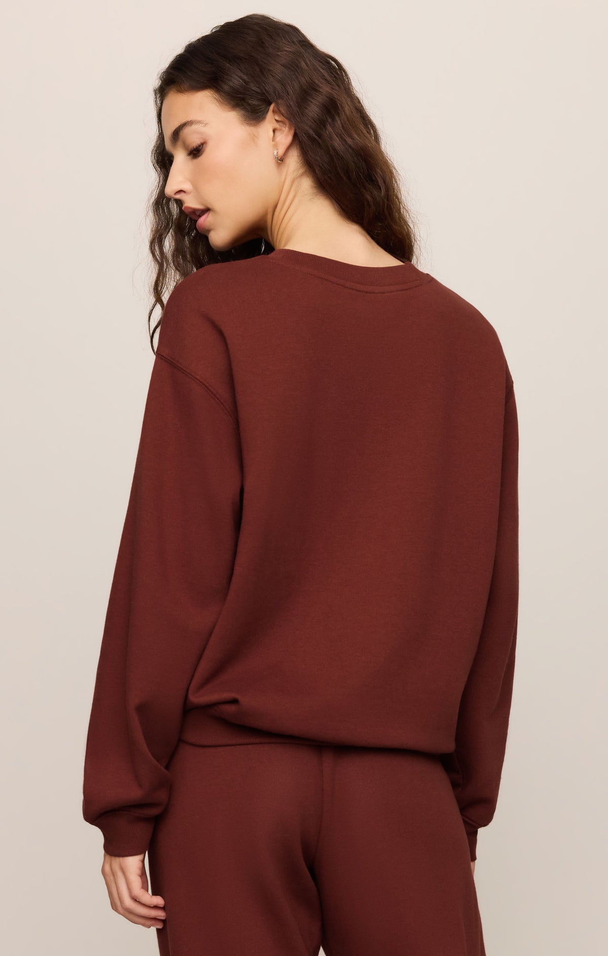 Classic Boyfriend Sweatshirt - Velvet Rouge