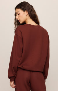 Classic Boyfriend Sweatshirt - Velvet Rouge