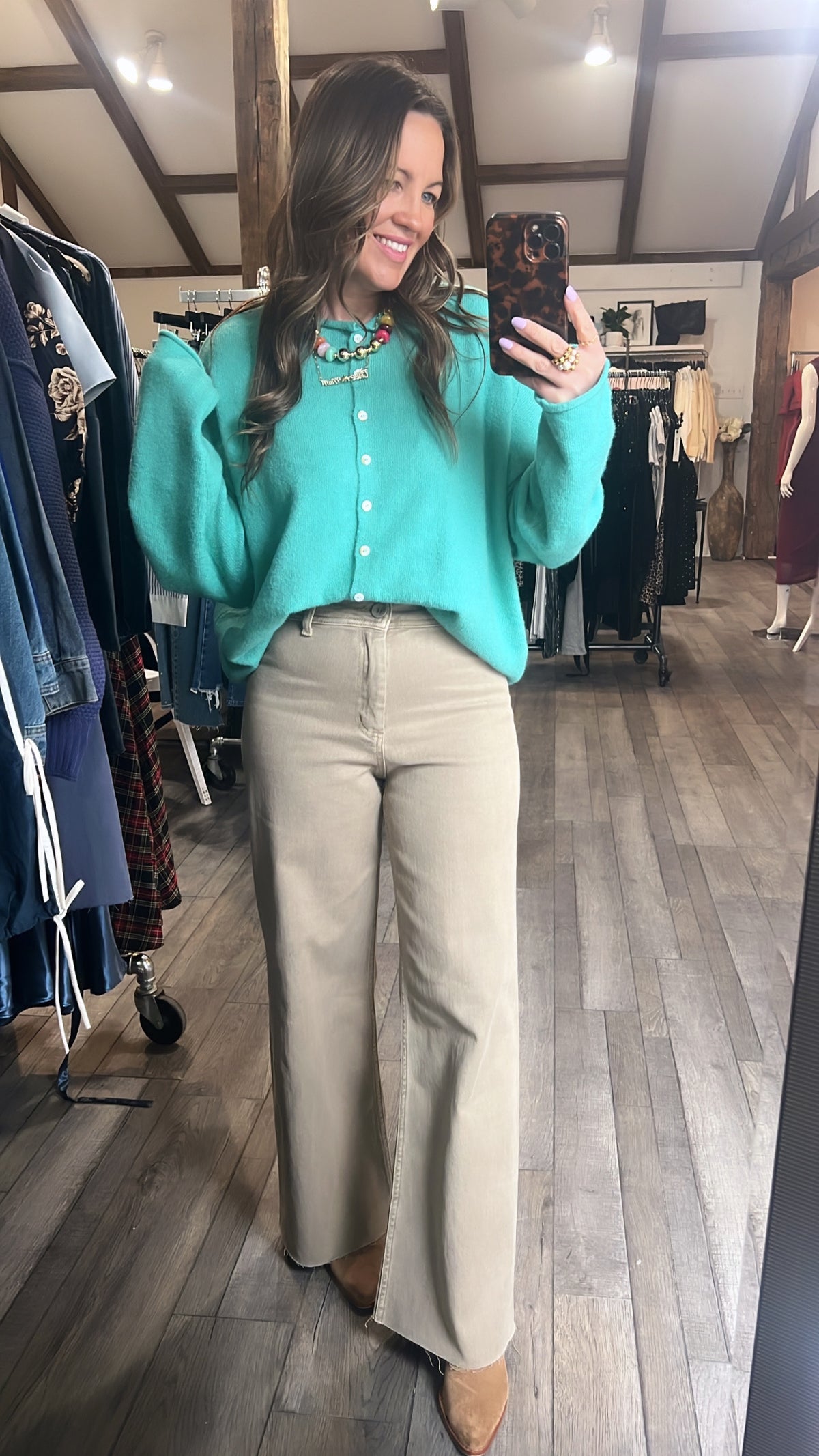 Molly Cardigan Turquoise