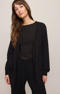 Sanborn Open Cardigan - Black