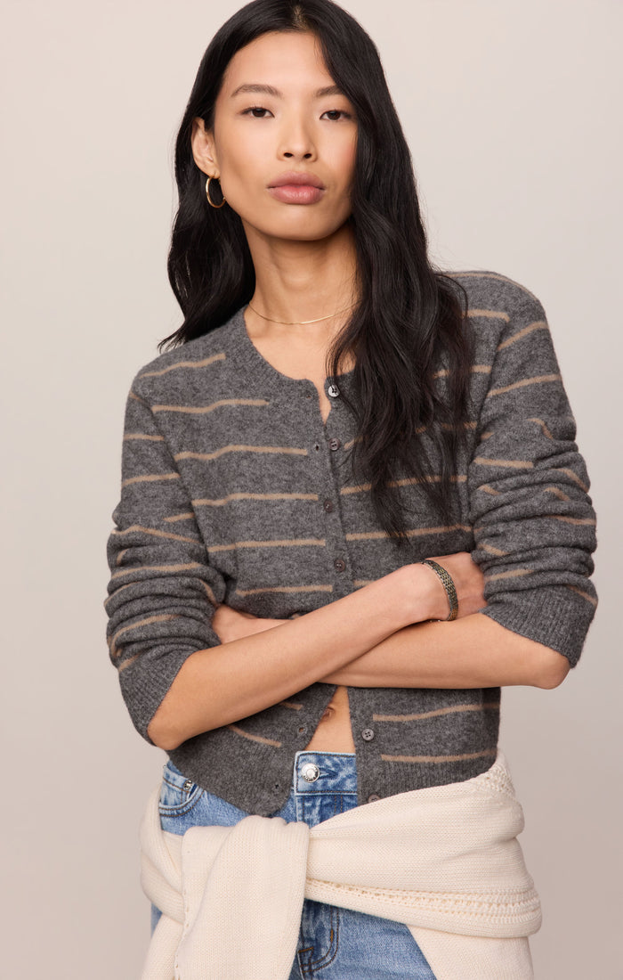 Medina Cozy Stripe Cardigan